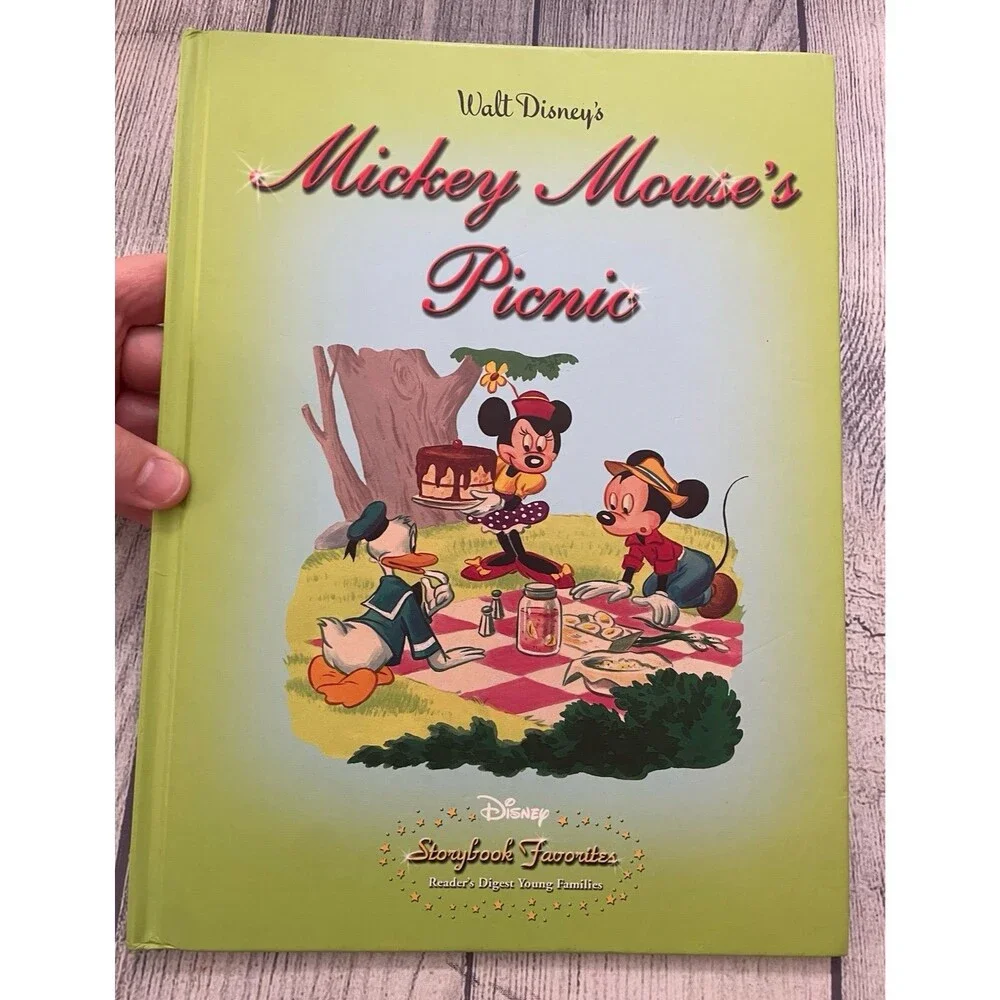 Vintage Disney Mickey Mouse’s Picnic Hardcover Book, Storybook Favorites, 2006